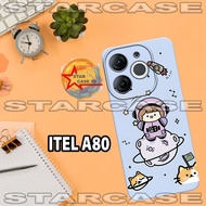 Softcase itel a80 /S43/Motif cartoon case itel a80 /casing itel a80/silicone