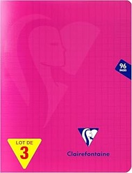 Clairefontaine Mimesys 313740AMZC Stapled Notebooks 17 x 22 cm 96 Pages Squared 90 g Polypropylene C