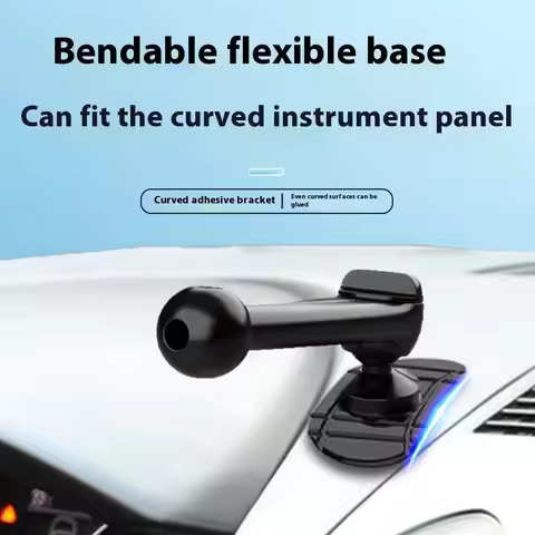 360 Degree Rotation 17mm Ball Head Car Phone Mount, Dashboard Mobile Phone Holder GPS Bracket Access