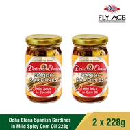 ◈Doña Elena Spanish Sardines in Mild Spicy Corn Oil 228g x 2
