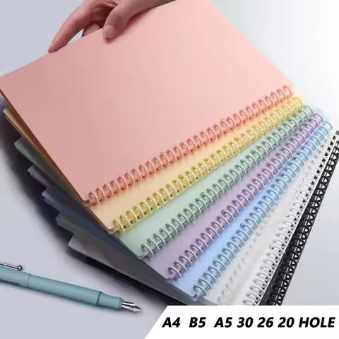 A4 30-hole Binding Loose-leaf Cover 20-hole PP Matte Sheet 26-hole Film Discbound Cover Book Cover R