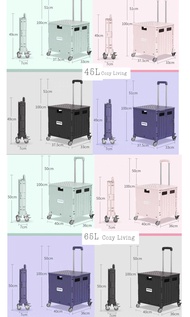 【包送貨】 方向摺疊購物車 手推車 手拉車 買餸車 便攜家用收納箱  四輪無限