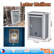 Letter Mailbox Post Box Waterproof Outdoor Security Locking Aluminium Alloy Suggestion Box