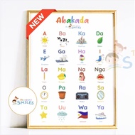 ABAKADA Chart Laminated Wall Poster A4 size for Kids Educational Materials by Thousand Smiles