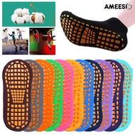 Ameesi Adult Anti Skid Yoga Trampoline Playground Sports Breathable Cotton Floor Socks