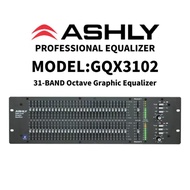 ASHLY GQX3102 equalizer, 2-channel stereo graphic dual 31 segment equalizer, suitable for stage perf