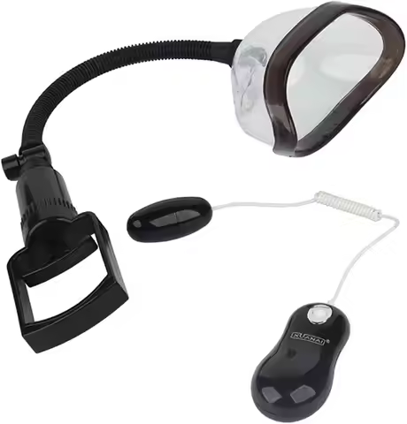 Powerful Clitoral Vagina Vacuum Pussy Pump, Vibrating Suction Pump with Handle Sucking Cup Kit Vibra