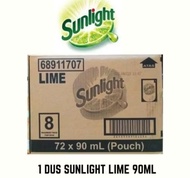 1 dus (72 pc) Sunlight 90ml sunlight cair pencuci piring