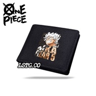 ONE PIECE Logo Distro Canvas Wallet / Premium Multifunctional Folding Canvas Wallet for Men and Wome