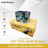 CHILWEE EBIKE BATTERY 6-DZF-12 , 12V 12AH - 3 MONTH WARRANTY - SCREW TYPE -FOR EBIKE & EMOTORCYCLE