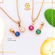 6K 8K Gold Candy Solitaire Gold Pendant LK 464 by Galeri21Official