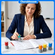 12Pcs Teacher Review Encouraging Stamp Portable Self Inking Teacher Reward Stamp SHOPCYC1020