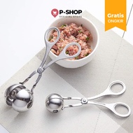Pstore Meatball Mold Tool Scissors Meatball Maker Spoon - D0985
