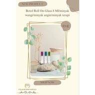 Roll On Glass Bottle 8 /ML / perfume / wind oil therapy oil (8ML)