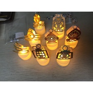 10pc Diwali Diya Decor Led Candle Light Art Hindu Deepavali Festival Night Light Battery Powered