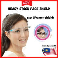 Face Shield Face Mask Protective Face Mask / Anti-fog Transparent Cover Mask Extender Kids Thermometer Baju Kurung