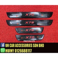 Proton X70 X 70 Side Sill Plate Door Step Side Step Window Step Carbon Look Stainless Steel [READY STOCK]