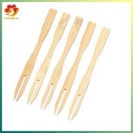 [hzsdakjjh.] 500Pcs Bamboo Appetizer Forks, 3.5 Inch Mini Bamboo Forks ,Disposable Wooden Forks, Sma