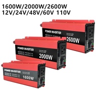 12v 24v 48v 60v To 110v 220v 230v 1600w-2600w Peak Power Sockets Power Inverter Car Power Inverter A