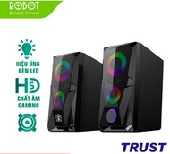 Loa Game Máy Tính ROBOT RS200 Hiệu Ứng Đèn LED - Âm Thanh HD Chất Lượng Cao