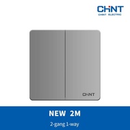 CHINT NEW2M - SILVER 2-gang 1-way switch switch/