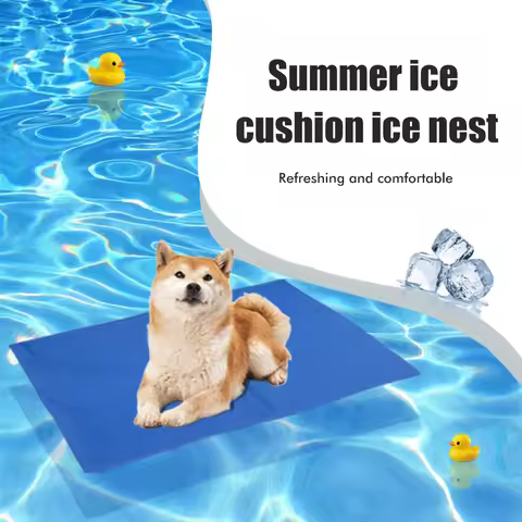 Summer Pet Ice Pad Cooling Sleep Reusable Cooling Mat Puppy Cooling Pad Pet Cooling Gel Sleeping Pad