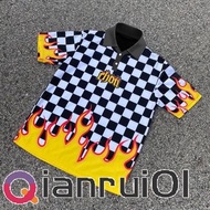 CHOII FLAME Baju shirt Lelaki Thailand Viral Jersey Ootd Collar Blvckroseapparel Polo Shirt Sublimat