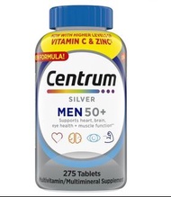 Centrum善存| 銀善存綜合維他命男士/女士50+ 275粒