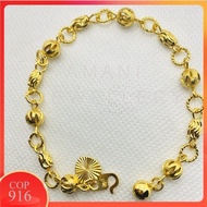 🔥Gelang Tangan Biji Sawi Emas Korea 😍COP916 💯PERSIS Ori Bracelet Gold Plated Murah By Amani Jewellery