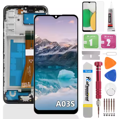 6.5"For Samsung Galaxy A03s LCD Display Screen A037 A037F A037M A037G A037U A037W Touch Screen Digit