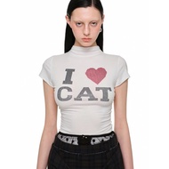 (Preorder)1JINN STUDIO diamond slightly elastic short -sleeved T-shirt