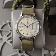 Retro Seagull 1963 Pilot Chronometer Men's Watch St1901 Arcylic NATO Nylon SGL Wristwatch