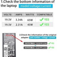 65W Laptop Charger for Dell Inspiron 15-3000 15-7000 15-5000 17-7000 17-5000 17-3000 13-7000 11-3000