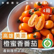 (產期結束) [冬季限定] 美濃橙蜜香番茄 5斤/箱【產銷履歷】免運費[4箱組] - 美夢成真GCI
