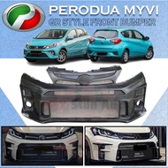 PERODUA MYVI 2018-2021 GR LOOK FRONT BUMPER (GR) BUMPER DEPAN FOR MYVI GEN3 3TH GENERATION GR SPORT 