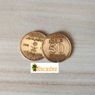 Koin Kuno Arab Saudi 50 halala Kuning