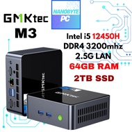 GMKtec M3 Intel i5 12450H Windows Mini PC 64GB DDR4 RAM 2TB SSD WiFI 6 Gaming PC Gaming Computer CPU