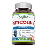 Pure Naturals - Citicoline Dietary Supplement - 250 Milligrams - 120 Capsules - Supports Brain Healt