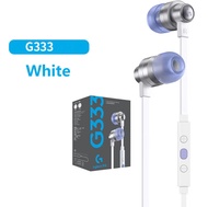 Logi ชุดหูฟังชนิดใส่ในหูพอร์ต G333สำหรับเล่นเกม3.5มม. Aux หรือ USB-C สำหรับแล็ปท็อป /Pc/ps/xbox/nint