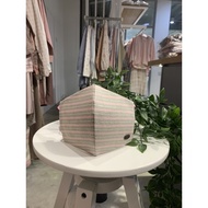 LIMITED EDITION - Olive Pink Stripe Dobby Hijab Mask