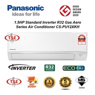 PANASONIC (PU12XKH) 1.5HP wall type Standard Inverter Air Conditioner (R32 Gas) *4star*