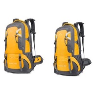 內地直送 - 登山包户外旅行双肩包大容量40L60L骑行包旅游行李收纳徒步包-黄色 40L（49x30x15CM）
