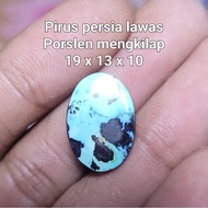 Turquoise agate stone piruz viruz virus firus firuz persian old shiny porcelain