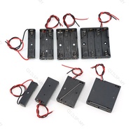 5PCS 1/2/3/4 Slot AAA Battery Case 1.5v 3v 4.5v 6v Box AAA Battery Holder Leads 1xAAA 2XAAA 3XAAA 4X