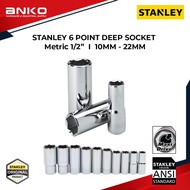 1/2” DRIVE STANLEY 6 POINT DEEP SOCKET - METRIC