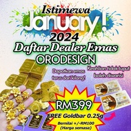 Pengambilan Dealer Emas Orodesign Freegift GOLDBAR