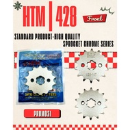 428 SPROCKET CHROME FRONT SM110 SM SPORT SPROCKET DEPAN RCB HTM