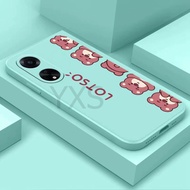 New design Case VIVO V7 Plus Y79 V17 V19 V19 Neo V20 V20 SE V20 Pro V5 V5S V5 Lite V23 5G Case Silicone row of strawberry bear phone cases