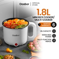 Gaabor Mini Rice Cooker 600W Rinse Stewing And Cooking Integrated Function Non-Stick Coating 1.8L El