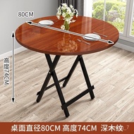 QY2Round Table Foldable Table Modern Minimalist Dining Tables and Chairs Set Dining Home Small Apartment Simple Conferen